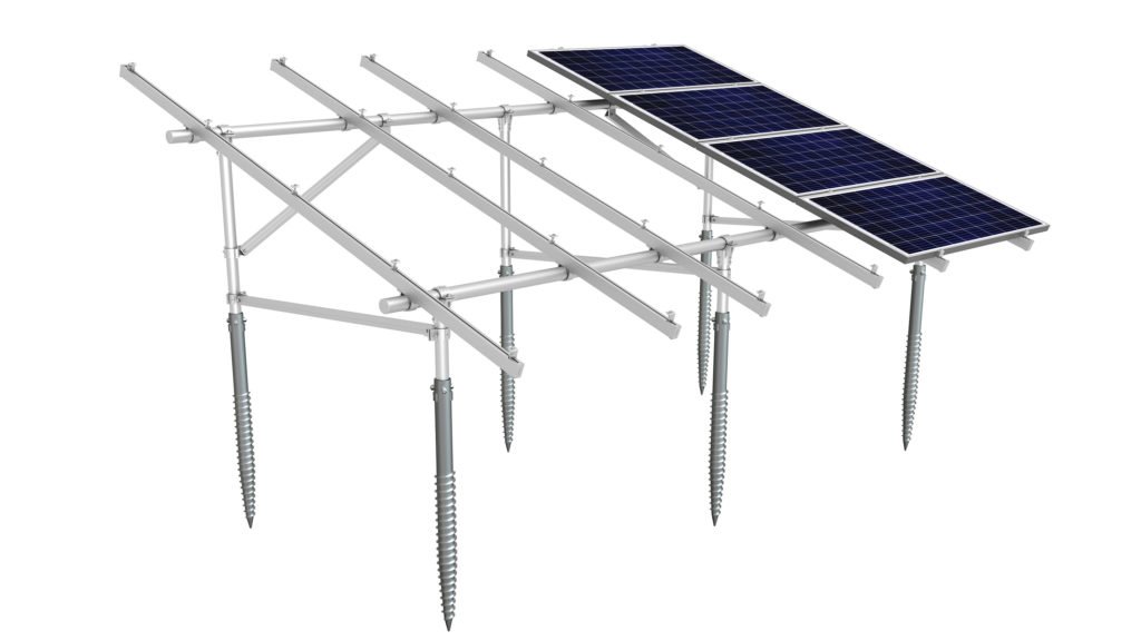 Install Solar Ground Screws Mount for Solar Arrays